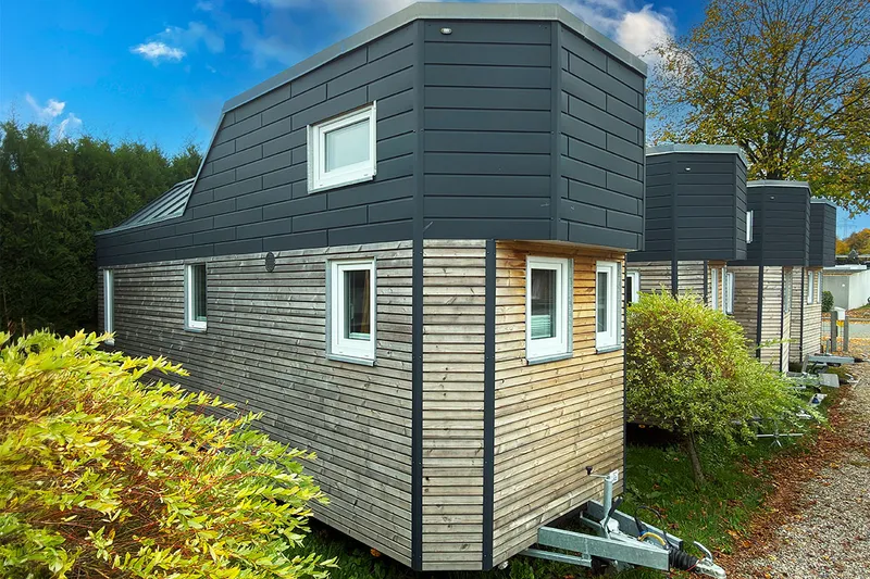 Business (Tiny Heating V) von Rolling Tiny House – Außenansicht