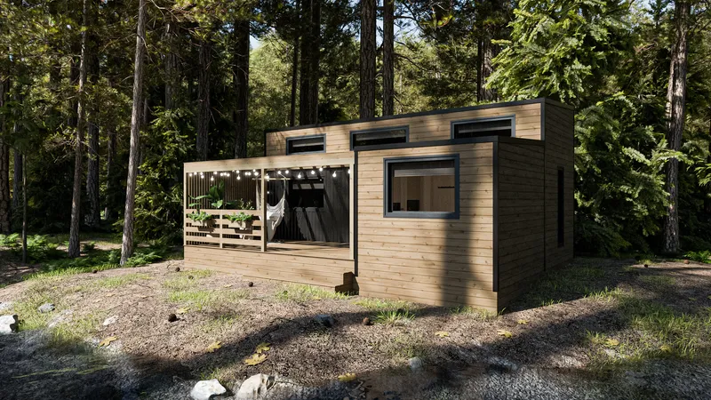 Tiny Haus River Plus von Teimi Homes – Außenansicht