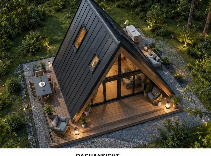 Modell Aurora Frame von 1A Tinyhouse – Ansicht von oben