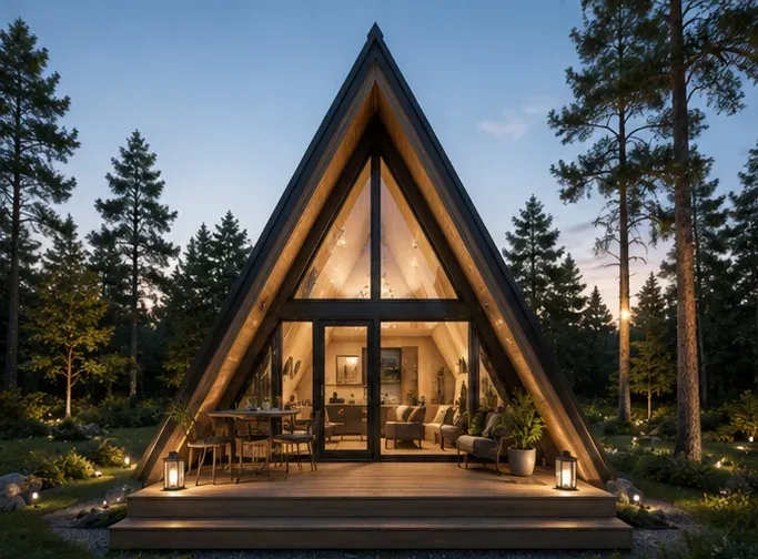 Modell Aurora Frame von 1A Tinyhouse – Frontansicht