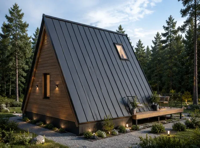 Modell Aurora Frame von 1A Tinyhouse – Seitenansicht