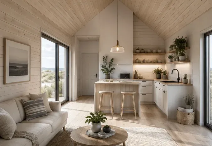 Modell Dune Lodge von 1A Tinyhouse – Innenansicht