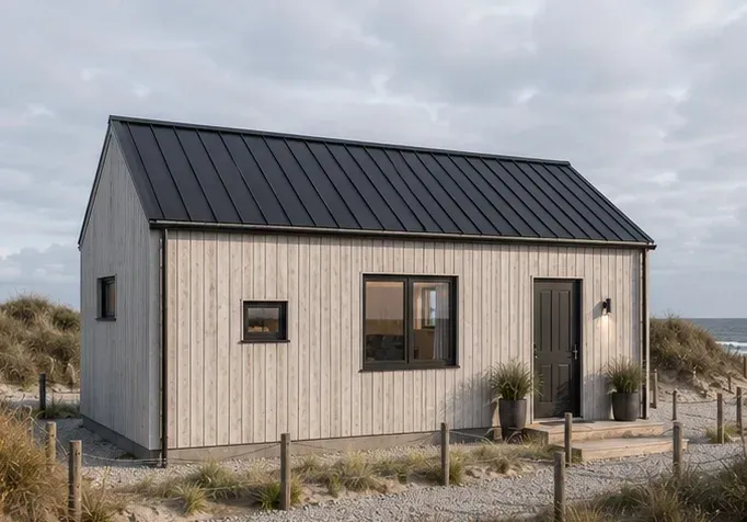 Modell Dune Lodge von 1A Tinyhouse – Seitenansicht
