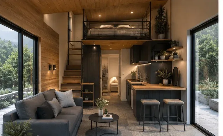 Modell Skyline Deck von 1A Tinyhouse – Innenansicht