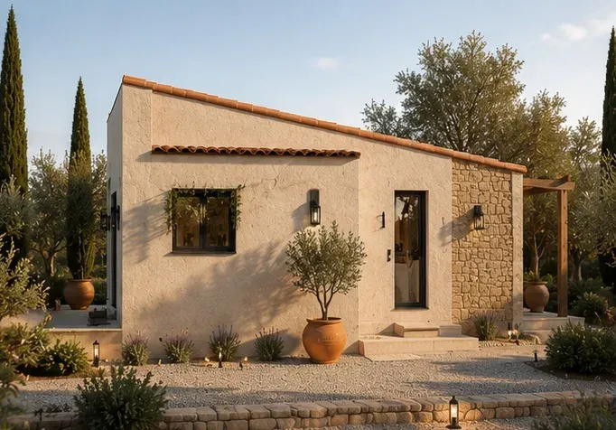 Modell Toscana von 1A Tinyhouse – Seitenansicht