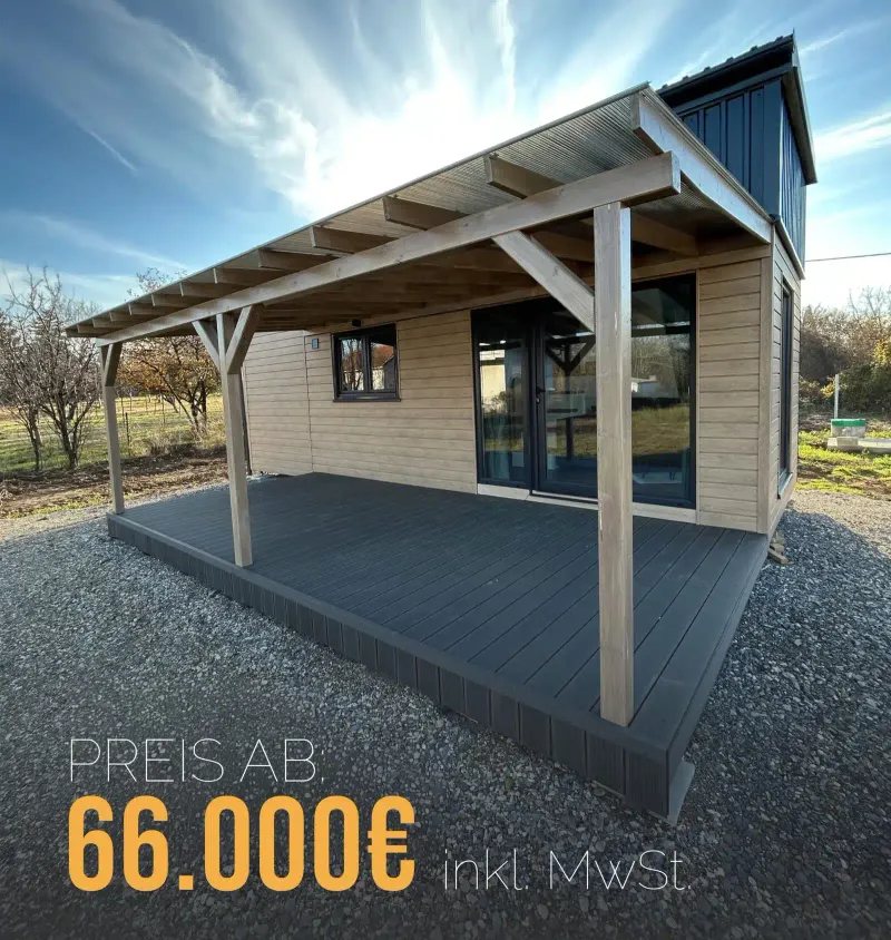 Tiny House 34 von TYNEST Homes – Außenansicht